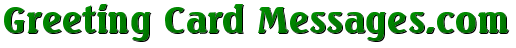 Greeting Card Messages